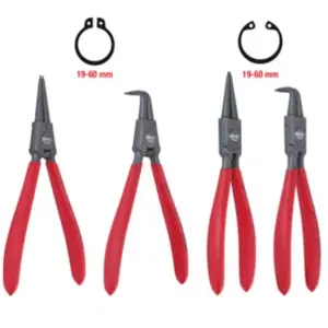 Comparateur de prix : Générique KS Tools 119.2054 Set de 4 pinces à circlips 19-60 mm