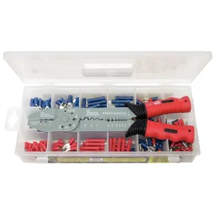 KS TOOLS Pince a sertir standard avec assortiment de 270 cosses preisolees en coffret pas cher