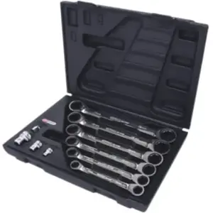 Clé polygonale à cliquet Chrome plus 10 pcs KS TOOLS 503.4560