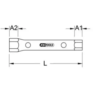 Comparateur de prix : Kstools - ks Tools - Clé à tube droite, 8 x 9 mm - 518.0871