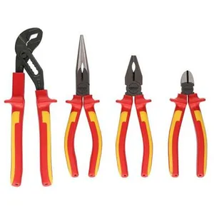 Comparateur de prix : KS Tools 117.1100 Jeu de 4 pinces isolé à poignée bi-composants 1000 V