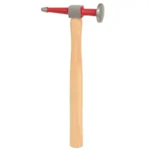 Comparateur de prix : KS Tools Marteau à débosseler, panne pointue et tete ronde plate en acier poli