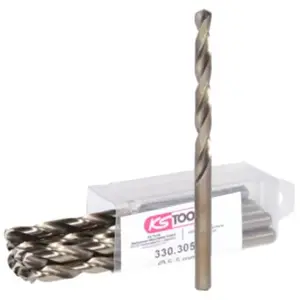KS Tools 330.3055 Lot de 10 Forets HSS-CO au cobalt 5,5 mm pas cher