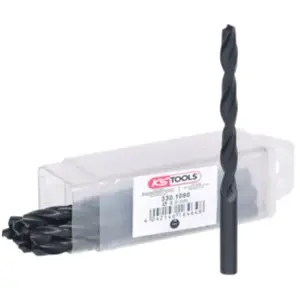 KS TOOLS - 330.2080 - Lot de 10 forets HSS-G meulés, Ø8,0 mm - Argent