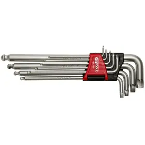 Comparateur de prix : Jeu de clés mâles 6 pans - KS TOOLS - vis abimées - 9 clés de 1,5 à 10 mm