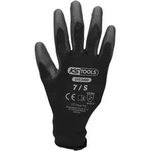 Kstools - Gant maille fine micro, noirs, 12 paires 7 pas cher