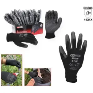 BRILLIANT TOOLS Gant maille fine micro, noirs, 12 paires 8Vendu parkaufland