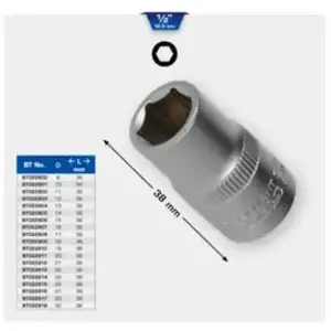BRILLIANT TOOLS BT022805 Douille 6 pans 1/2", 14 mm [Powered by KS TOOLS]Vendu parconrad