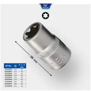 Comparateur de prix : Brilliant Tools - Douille Torx e 1/2', E24