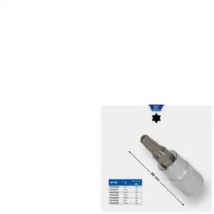 Comparateur de prix : Non communiqué Douille BRILLIANT TOOLS - Torx percé - 1/4 - T10 - BT020981