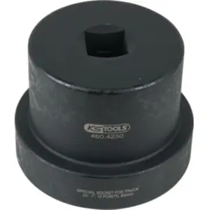 Douille pour écrous moyeux avec guide 1", 12 pans, 90 mm KS Tools