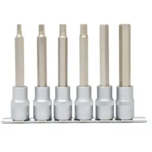 Comparateur de prix : 1/2" Jeu de douilles tournevis 6 pans intérieur, longues, 6 pcs.