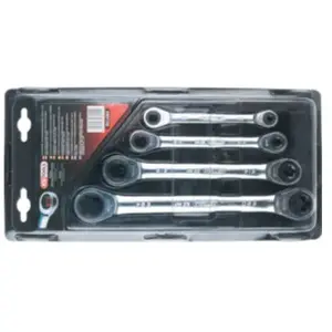 Comparateur de prix : KS Tools Jeu de clés polygonales à cliquet GEARplus® TORX®, 4 pces