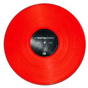 Native Instruments Traktor Scratch Control Vinyl MK2 DVS/Timecode Red pas cher