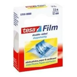 Comparateur de prix : Ruban adhésif double face, transparent, 12 mm x 7,5 m tesa 57910-0000-00