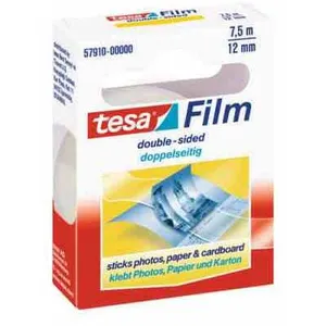 Comparateur de prix : Tesa ruban adh?sif double face, transparent, 12 mm x 7,5 m 57911-00000-00