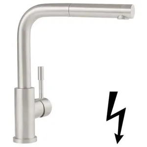 Villeroy & Boch Steel Shower Mitigeur de cuisine pivotant, avec douche... pas cher