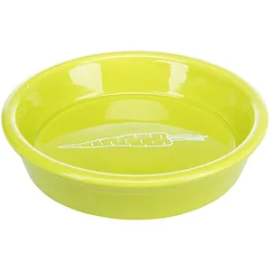 Lot de 4 gamelles pour petit rongeur motif carottes en céramique Trixie TU