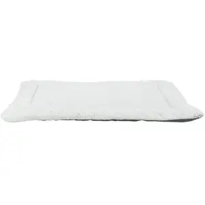 Comparateur de prix : Trixie Matelas Farello, en Peluche/Tissu, 60 × 50 cm, Blanc-Gris/Gris