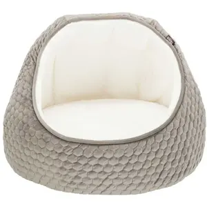 Comparateur de prix : TRIXIE Abri douillet Livia - ø 55 × 45 cm - Taupe et crème - Pour chat