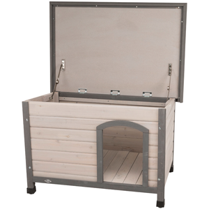 Comparateur de prix : Trixie Niche Pour Chiens Classic Toit Plat. 85 X 58 X 60 Cm . Grise