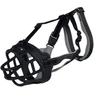Muselière - TRIXIE - Muzzle Flex - Caoutchouc - Taille M/L - Noir pas cher