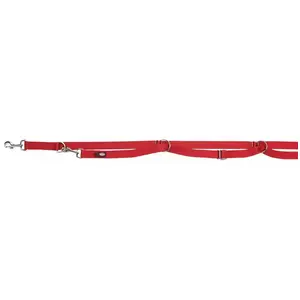 Trixie Premium Laisse Réglable - M-L: 3,00 M/20 Mm, Rouge pas cher