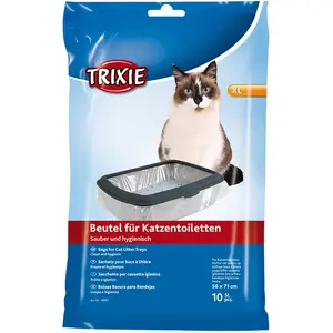 Comparateur de prix : Trixie Pack de 10 Sacs pour Bac de Litière pour Chat 56 x 71 cm Taille XL