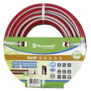 Floraworld FP - Tuyau d'arrosage professionnel 3/4 - 19mm - 10m nts rouge pas cher
