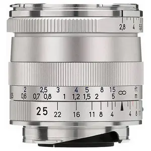 Zeiss ZM 25mm F/2.8 Biogon T* Lens Silver