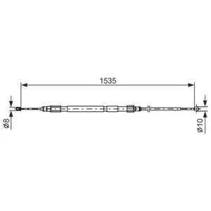 Comparateur de prix : BOSCH Câble de frein à main pour BMW: Série 3, M3 (Ref: 1 987 477 950)