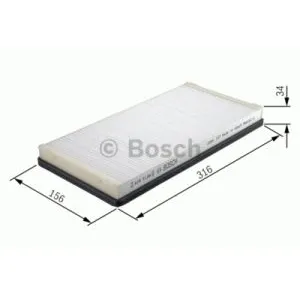 Comparateur de prix : Bosch M2007 - Filtre d'habitacle standard - filtre à poussière et à pollen