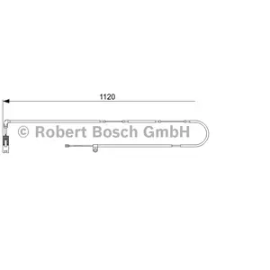 Contact d'avertissement, usure des plaquettes de frein AP381 Bosch AP381 pas cher
