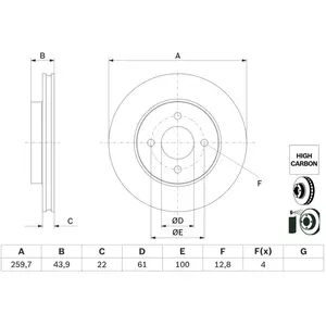 Bosch BD2939 Disques de frein - certification ECE-R90-1 jeu de 2 disques pas cher