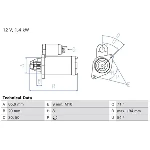 Démarreur / Démarreur 2806 Bosch 2806 pas cher