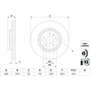 Disque de frein BD2898 Bosch BD2898 pas cher