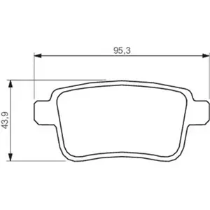 BOSCH Plaquettes de frein X4 pour RENAULT: Kangoo (Ref: 0 986 494 331) pas cher