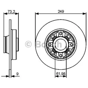 Comparateur de prix : Disque de frein BOSCH 0 986 479 400 (Vendu à l'unité) - Réf. 0986479400