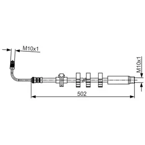 BOSCH Flexible de frein pour PEUGEOT: 406 (Ref: 1 987 481 264) pas cher