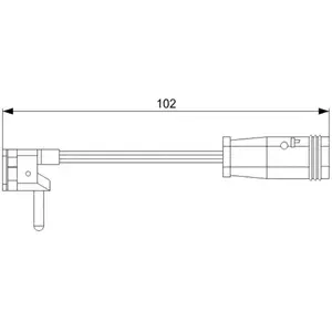 Comparateur de prix : Contact d'avertissement, usure des plaquettes de frein AP813 Bosch AP813