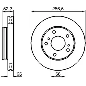 BOSCH Disques de frein pour NISSAN: Vanette, Serena (Ref: 0 986 478 48... pas cher