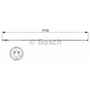 Comparateur de prix : Contact d'avertissement, usure des plaquettes de frein AP843 Bosch AP843
