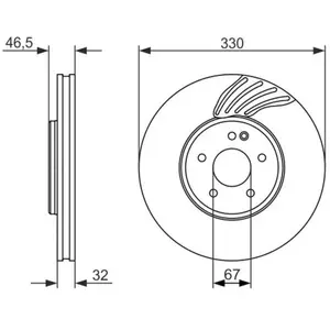 BOSCH Disques de frein pour MERCEDES-BENZ: Classe E, Classe SLK, Class... pas cher
