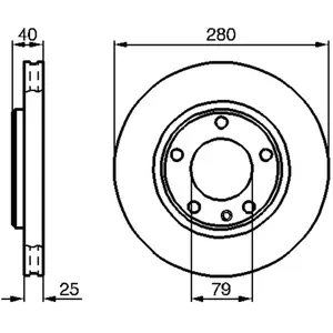 Disque de frein BOSCH 0 986 478 890 avant, ventilé, 1 pièce pas cher