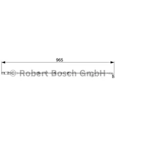 Contact d'avertissement, usure des plaquettes de frein AP820 Bosch AP820 pas cher