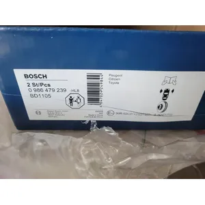 BOSCH Lot de 2 Disques de frein BD1105 0986479239 pas cher