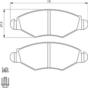 BOSCH Plaquettes de frein X4 pour PEUGEOT: 206, 206+ (Ref: 0 986 494 039) pas cher