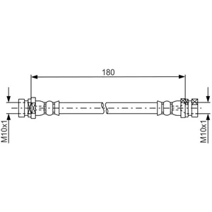 Comparateur de prix : BOSCH Flexible de frein pour RENAULT: Kangoo (Ref: 1 987 481 681)