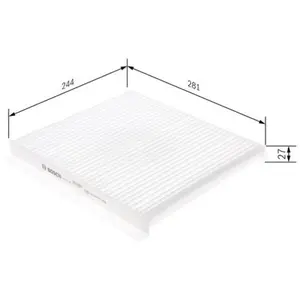 Filtre, air de l'habitacle M5059 Bosch M5059Vendu parpiecesauto.fr