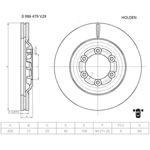 Disque de frein BOSCH 0 986 479 V29 pas cher